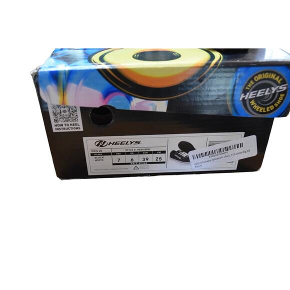 Heely's, New in Box, Black/White, Size 7 Men's/Kids, Unisex - Picture 5 of 5